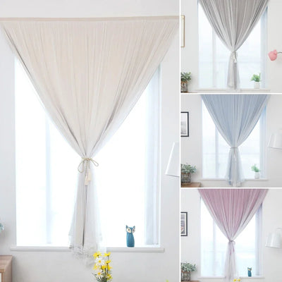 Rideau occultant double couche sans perçage en gris clair pour salon