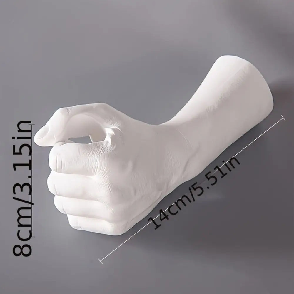 vase mural main blanc vase transparent minimaliste fixations murales deco moderne