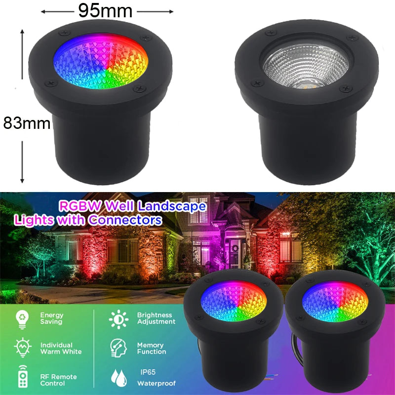 spot lumineux led extérieur noir moderne ip65 télécommande autonome flux lumineux 2492000