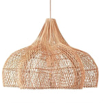 lampe suspendue rotin tissé naturelle moderne 60 80 cm bohème salon rustic