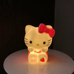 lampe table dessin animé hello kitty blanc rose cœur fraise verte bleue