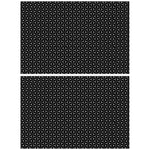 tapis protection induction silicone anti dérapant moderne motif géométrique noir 78x52cm