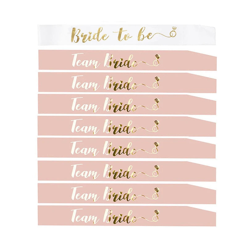 décoration mariage voile bride to be sash team bride bandeau occasion fiançailles fête valentin