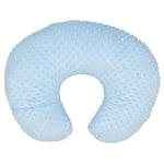 coussin portage bébé doux bleu clair gris rose pâle minky points quatre saisons confortable