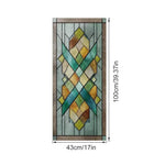 film adhésif vitrail art déco motifs géométriques floraux couleurs vives opaques anti reflets