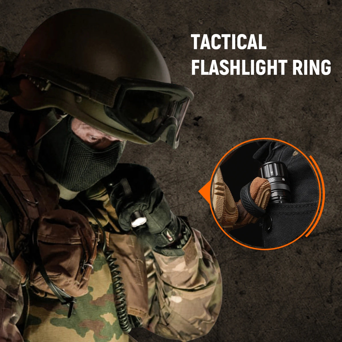 lampe torche tactique militaire résistante choc 1300 lumens 13w camouflage aluminium