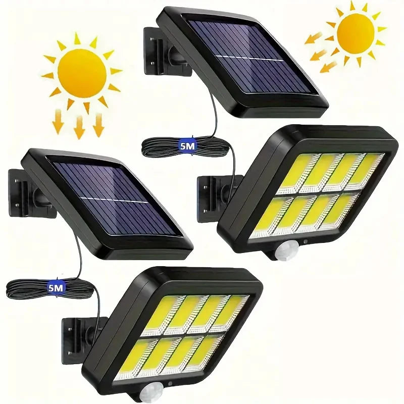 lampe solaire extérieure panneau led noir bleu ip65 moderne clips