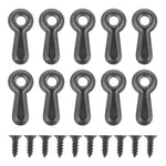 clips fixation métal noir modernes vis 100 pièces
