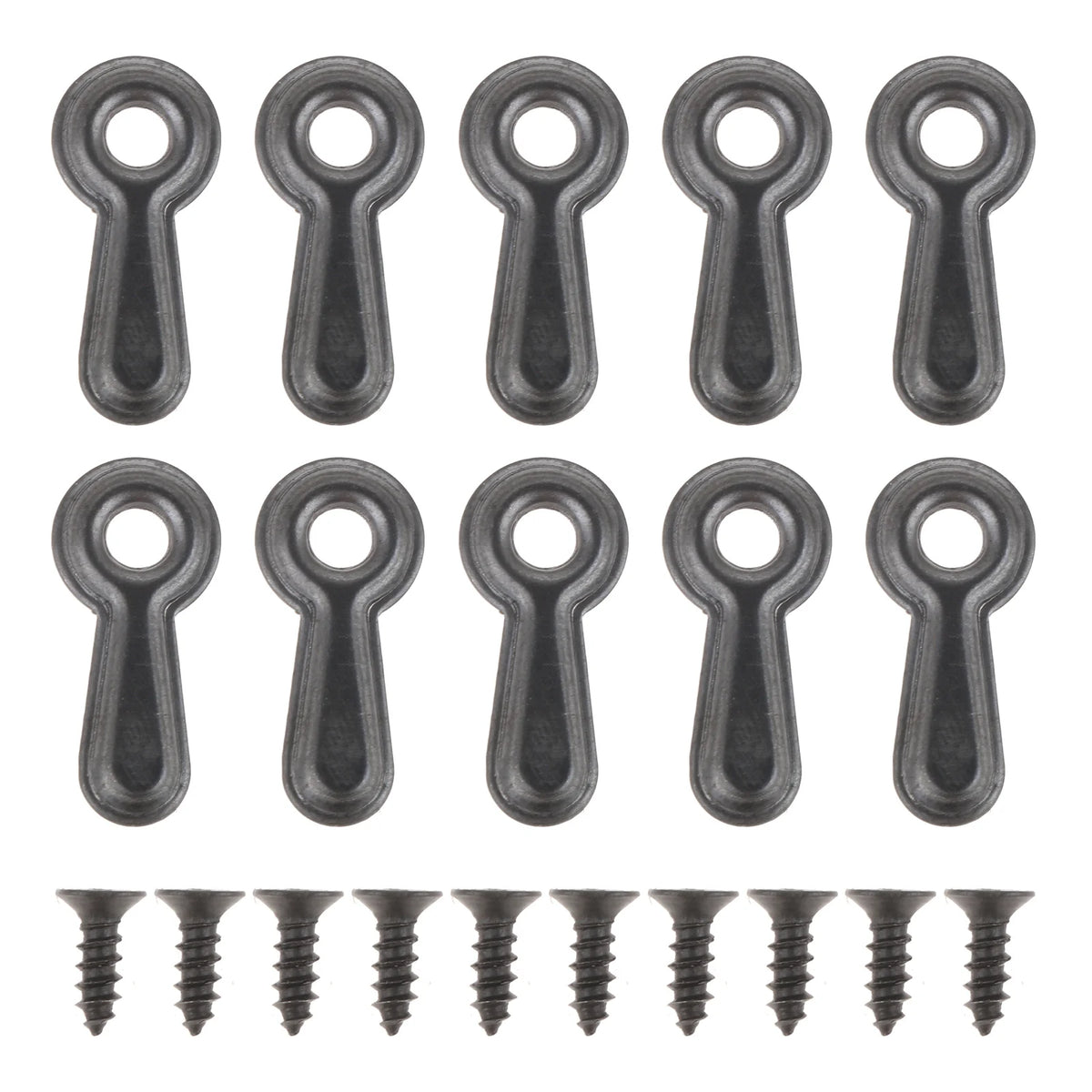 clips fixation métal noir modernes vis 100 pièces