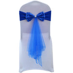 décoration chaise mariage sash papillon tulle organza couleur variée événementiel festive reception simple