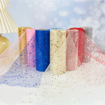 rubans tulle pailletés multiples couleurs adhésifs décoratifs costumes événements sceniques