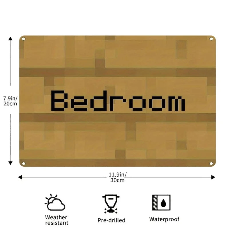 panneau decoratif bedroom retro pixel art imitation bois mural facile chambreOpaque marbrure fer decoration