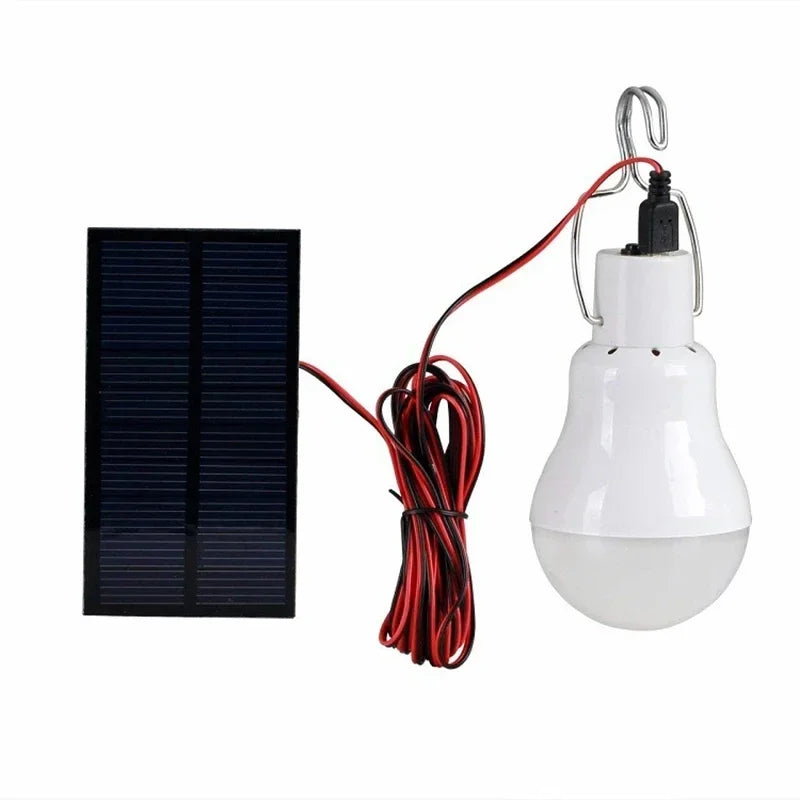 lampe solaire led moderne crochets blanc noir rouge panneaux solaires câbles