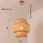 lampe suspendue tissage rotin naturel moderne rustique pince lampe câble électrique opacité led chinois