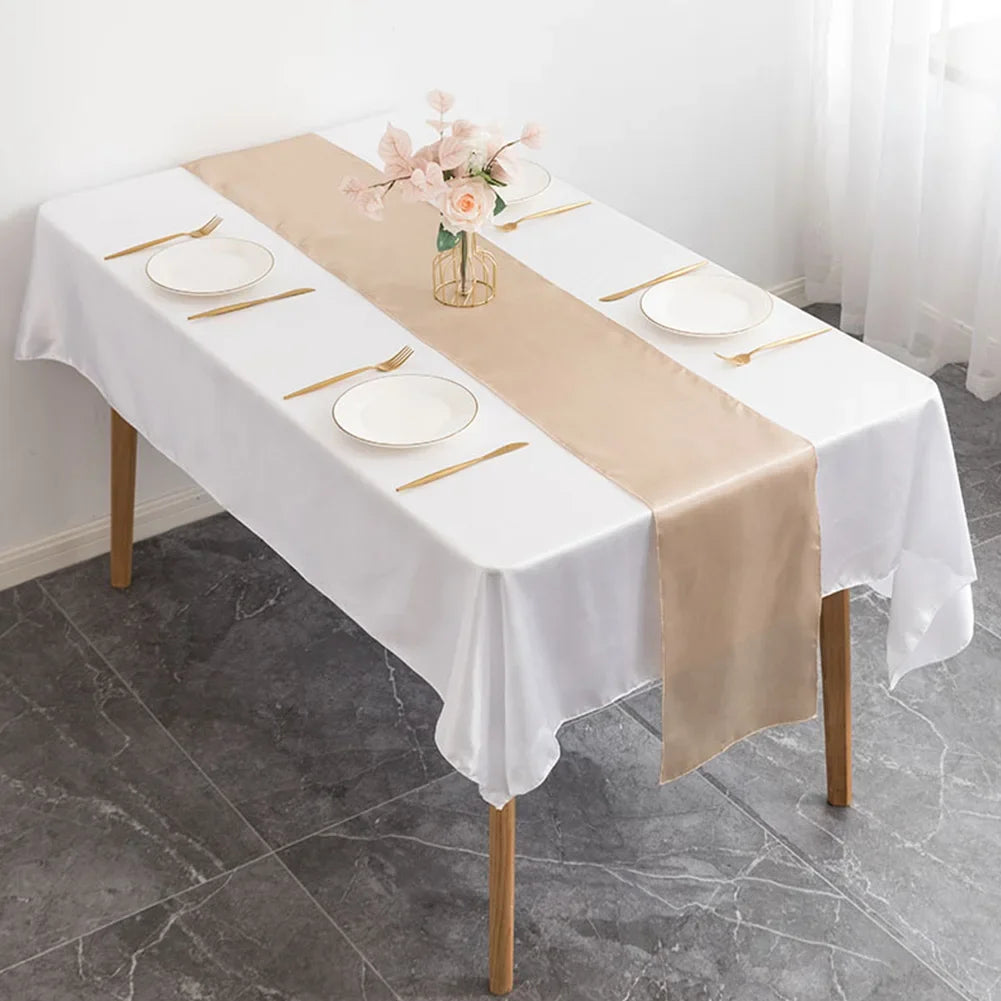 table chemin rouge bleu roi jaune doré gris moderne uni opaquement