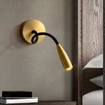 lampe murale moderne or noir fixée mur éclairage led chambre coucher entrée salle manger