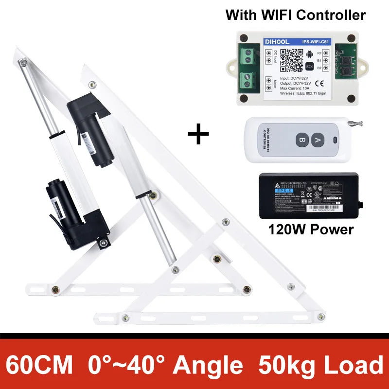 support charge électrique pliable blanc moderne moteur électrique lisses opaques lit