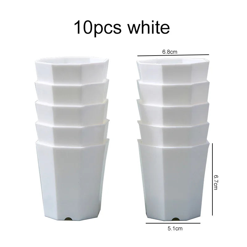 pots fleurs plastique rouge vert jaune bleu blanc noir modernes assiettes base
