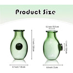 vase mural aimants transparent moderne orange vert bleu rose