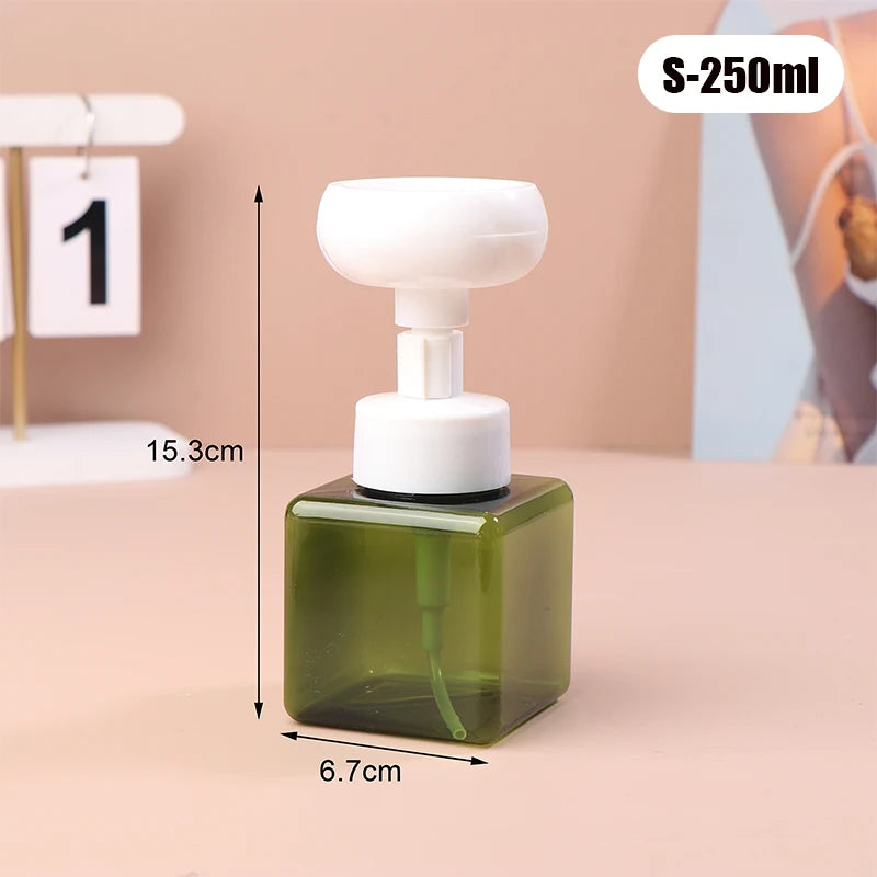 distributeur savon liquide mousse moderne blanc vert rose noir transparent