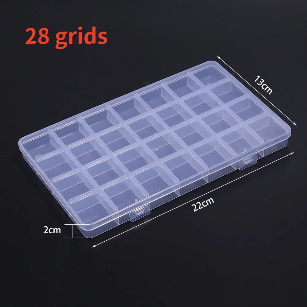 boîtes rangement bijoux transparentes modernes compartimentées clips portables voyage commercial