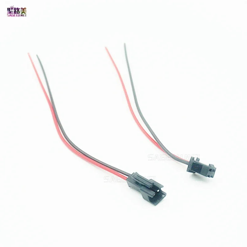 câbles électriques connecteurs jst sm broches tension 24v noir rouge bleu vert blanc