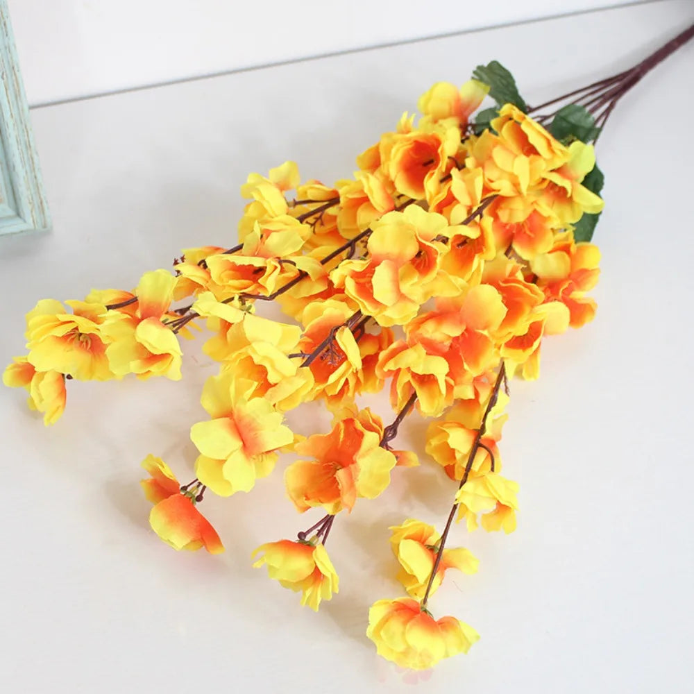 bouquet fleurs artificielles modernes 55cm rouge rose violet jaune blanc bleu anniversaire mariage décoration