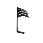 applique murale moderne noir lumière chaude autonome minimaliste éclairage ledintérieurextérieurhydrofuge