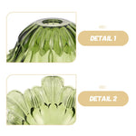 cache lampe fleur vert clair moderne rayures verticales opacité table lampes suspension lumière douille