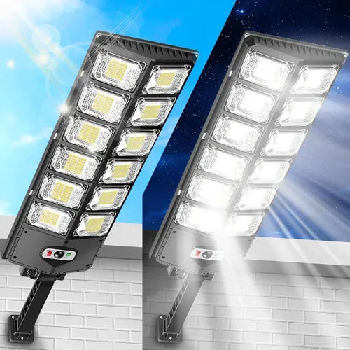lampe solaire led moderne noire étanche capteur mouvement télécommande assemblage facileextérieur