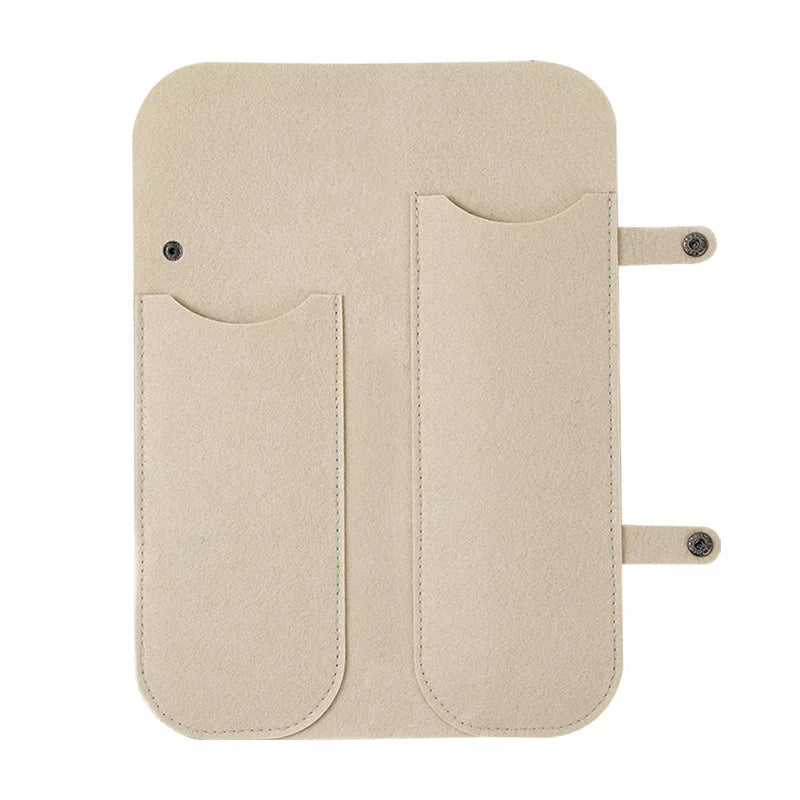 sac rangement fer lisser polyester réutilisable moderne beige clair texture cuir boucle inclusion brosse