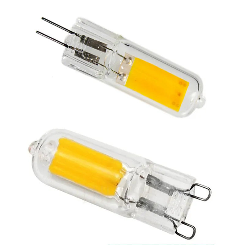 ampoule led g9 g4 blanc chaud lustre suspension luminaire intérieur moderne transparente 12w