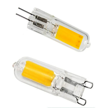 ampoule led g9 g4 blanc chaud lustre suspension luminaire intérieur moderne transparente 12w