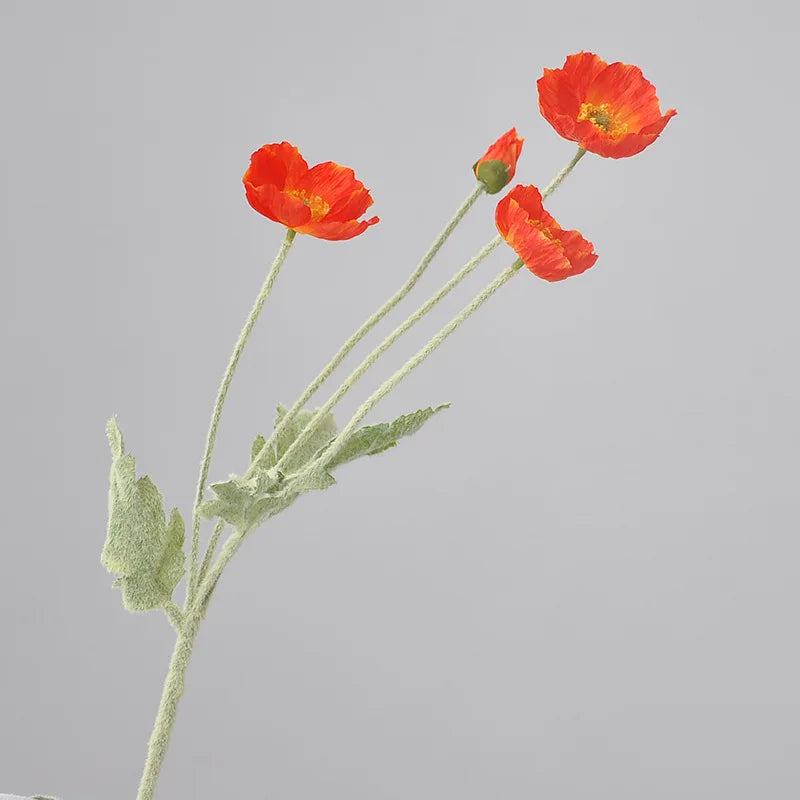 bouquet artificiel fleurs simples rose clair vert feuilles vertes moderne minimaliste décoration intérieure noël