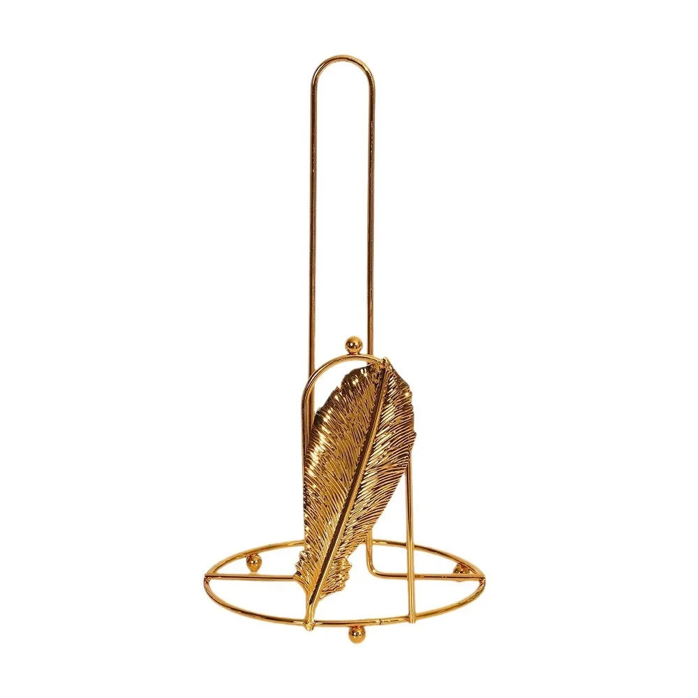 porte serviettes papier moderne élégant doré motifs floraux réutilisable sans bpa