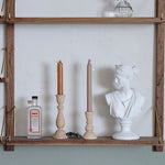 supports bougie bois naturel décoration classique rustique fixer chez soi chandelles incluses