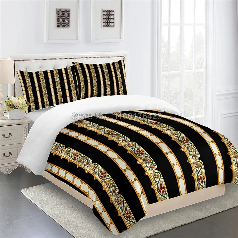 Housse de couette Saba Telet avec taies d'oreiller