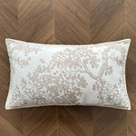 housse coussin carré motif floral doré 100% polyester 45x45cm décoration maison élégant