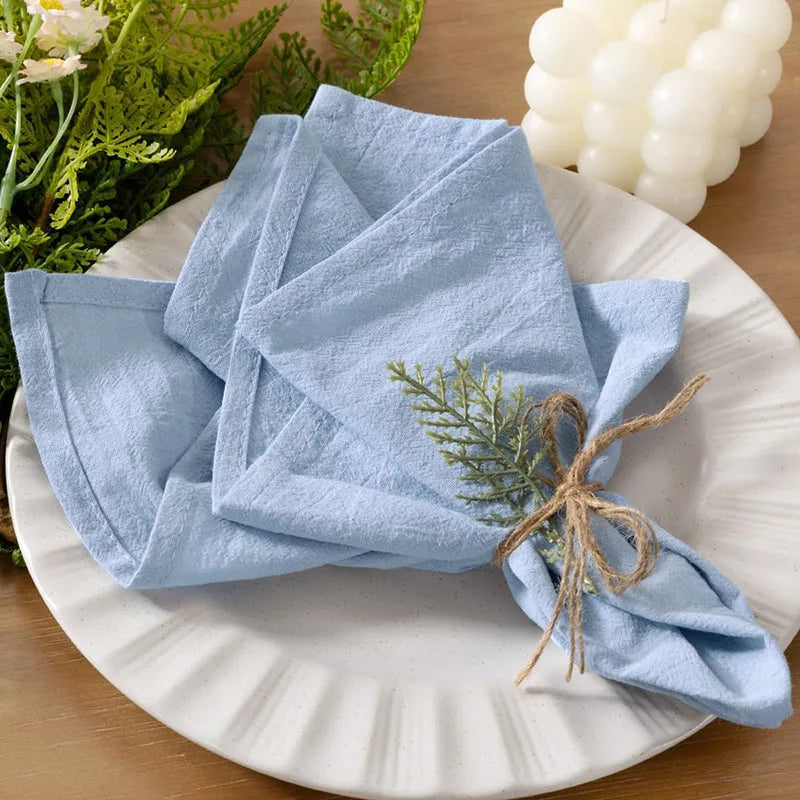 serviette table coton rose violet ruban jute décoration mariage fête rustique moderne