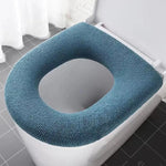 couvre siege toilette gris rose bleu violet jaune vert doux chaud adhésif lavable respectueux