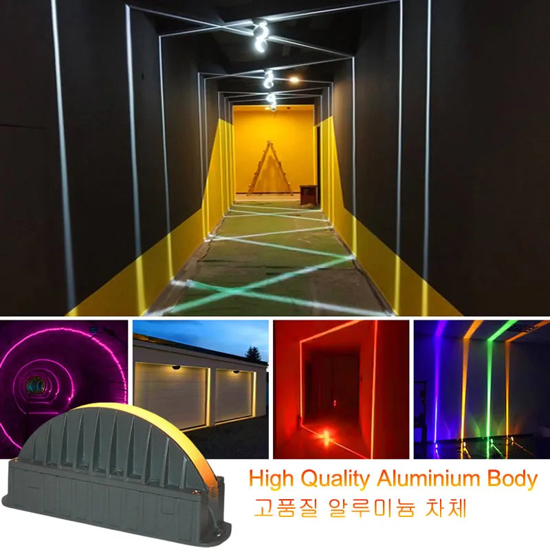 projecteur led decoration mur rouge vert moderneintérieur extérieur décoration faade lumiere domestique