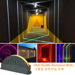 projecteur led decoration mur rouge vert moderneintérieur extérieur décoration faade lumiere domestique