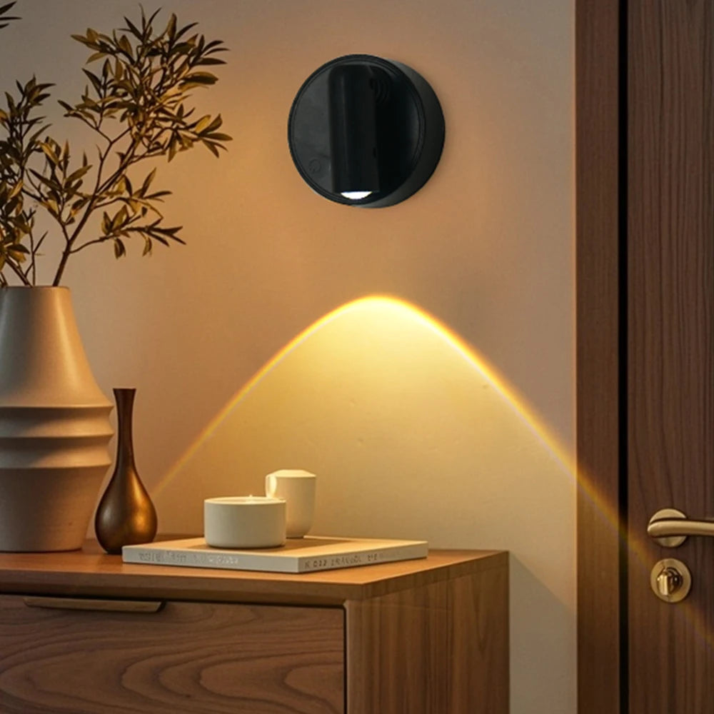 spot lumineux rechargeable led moderne adhésif noir blanc usb type minimaliste adjustable chambre cuisine