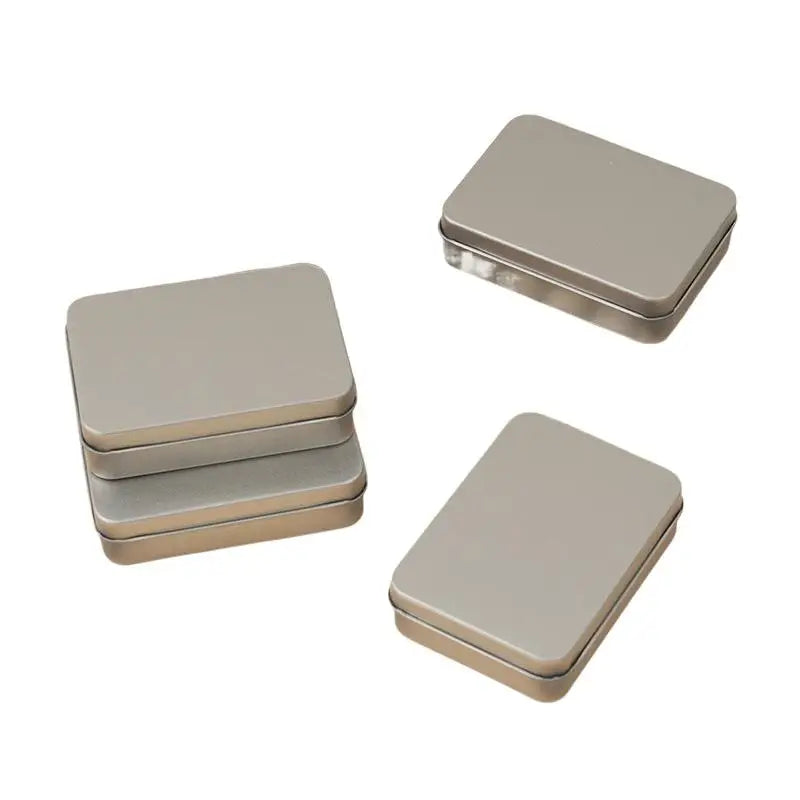 boîtes métalliques rangement bijoux gris classique portable multifonctionnel opaques emballage présentation