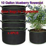 sacs culture légumes fibre végétale noir poignées portables 10 gallons 50 pièces
