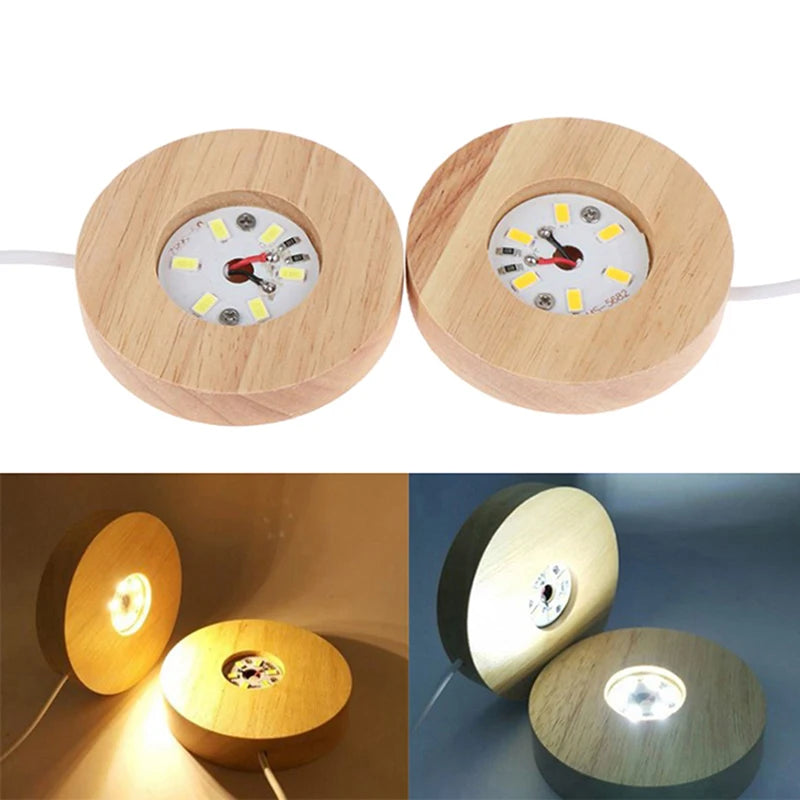 lampes led usb bois minimaliste moderne interrupteur câble blanc lumière jaune orange