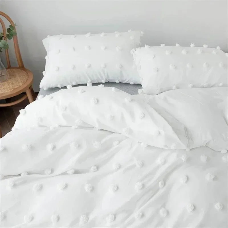ensemble literie double blanches moderne zippé 200x200cm haute qualité polyester blanc