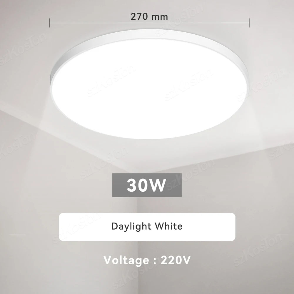 lampe led moderne blanc 220v acrylique abs surface cuisine salon chambre