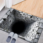 tapis sol antidérapant motif chat orange 3d salle bain entrée maison