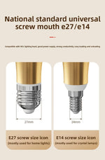 ampoule led e27 transparente dorée texture diamantée moderne 50000 heures 2700k 6500k 500 999